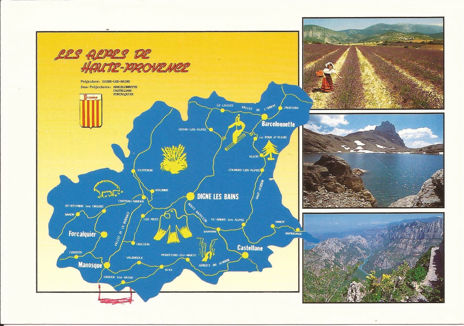 CARTE ALPES-DE-HAUTE-PROVENCE 04